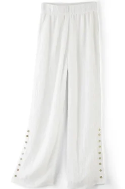 Soft Surroundings Oceo Gauze Wide-Leg Pants- Pants