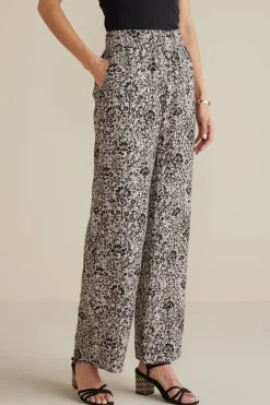 Soft Surroundings Oceo Gauze Wide-Leg Pants- Pants