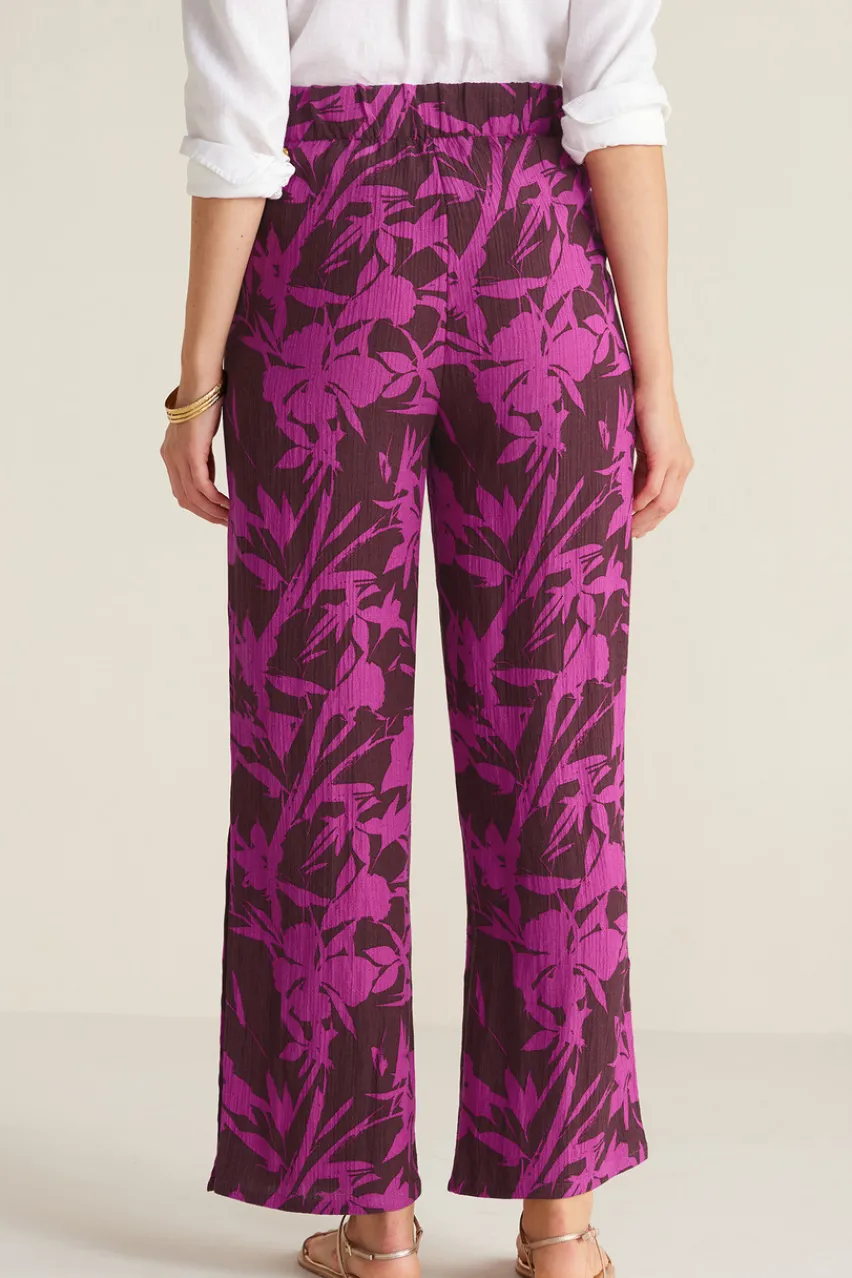 Soft Surroundings Oceo Gauze Wide-Leg Pants- Pants