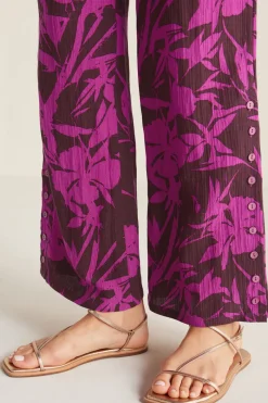 Soft Surroundings Oceo Gauze Wide-Leg Pants- Pants