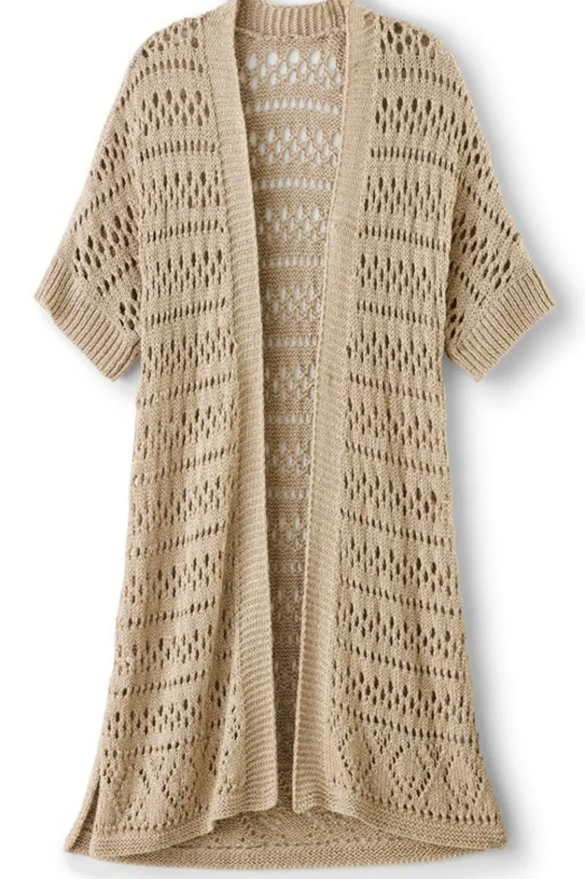 Soft Surroundings Opaline Shimmer Cardigan- Tops|Sweaters & Cardigans