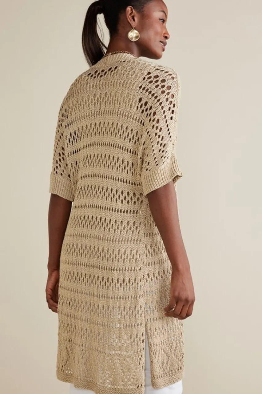 Soft Surroundings Opaline Shimmer Cardigan- Tops|Sweaters & Cardigans