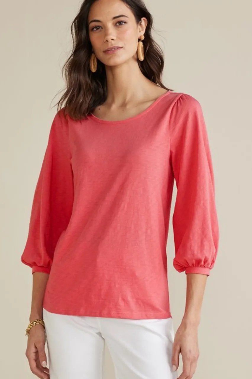 Soft Surroundings Parisian Poet Top- Tops