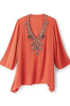 Soft Surroundings Paulina Gauze Pullover- Tops