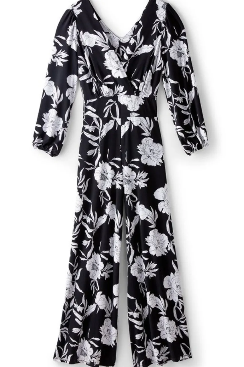Soft Surroundings Penelope Long Sleeve Jumpsuit- Dresses|Jumpsuits
