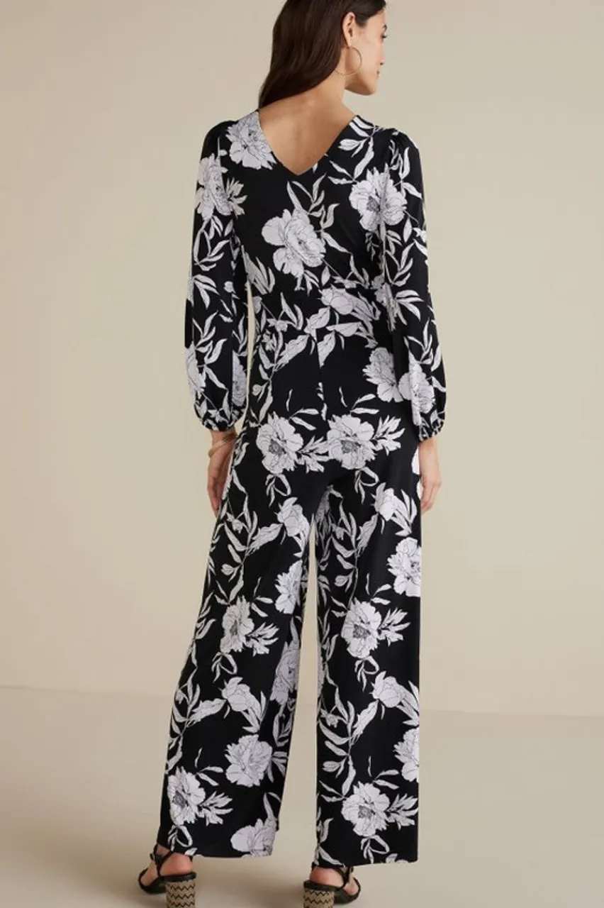 Soft Surroundings Penelope Long Sleeve Jumpsuit- Dresses|Jumpsuits