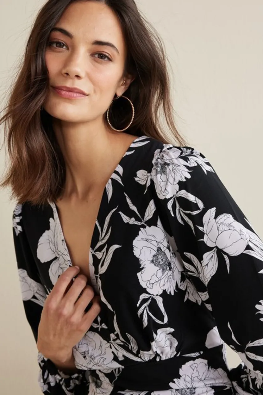 Soft Surroundings Penelope Long Sleeve Jumpsuit- Dresses|Jumpsuits