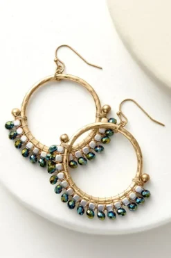 Soft Surroundings Phoebe Beads Hoop Earrings- Jewelry|Earrings