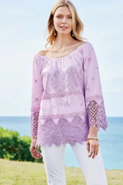 Soft Surroundings Pilar Off The Shoulder Top- Tops