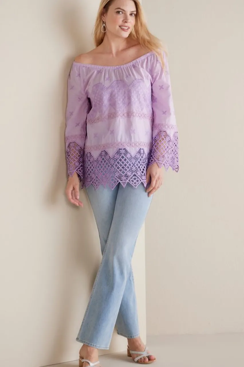 Soft Surroundings Pilar Off The Shoulder Top- Tops