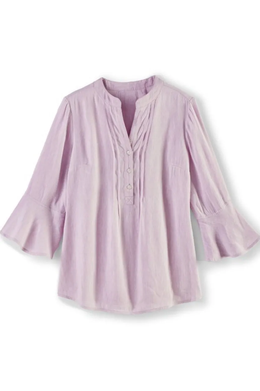 Soft Surroundings Raisa Linen Blend Top- Tops