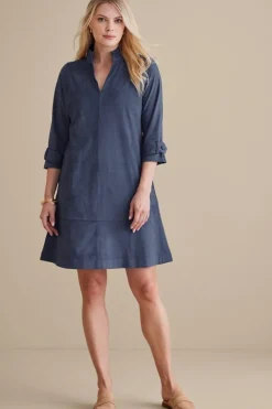 Soft Surroundings Rani Faux Suede Dress- Dresses