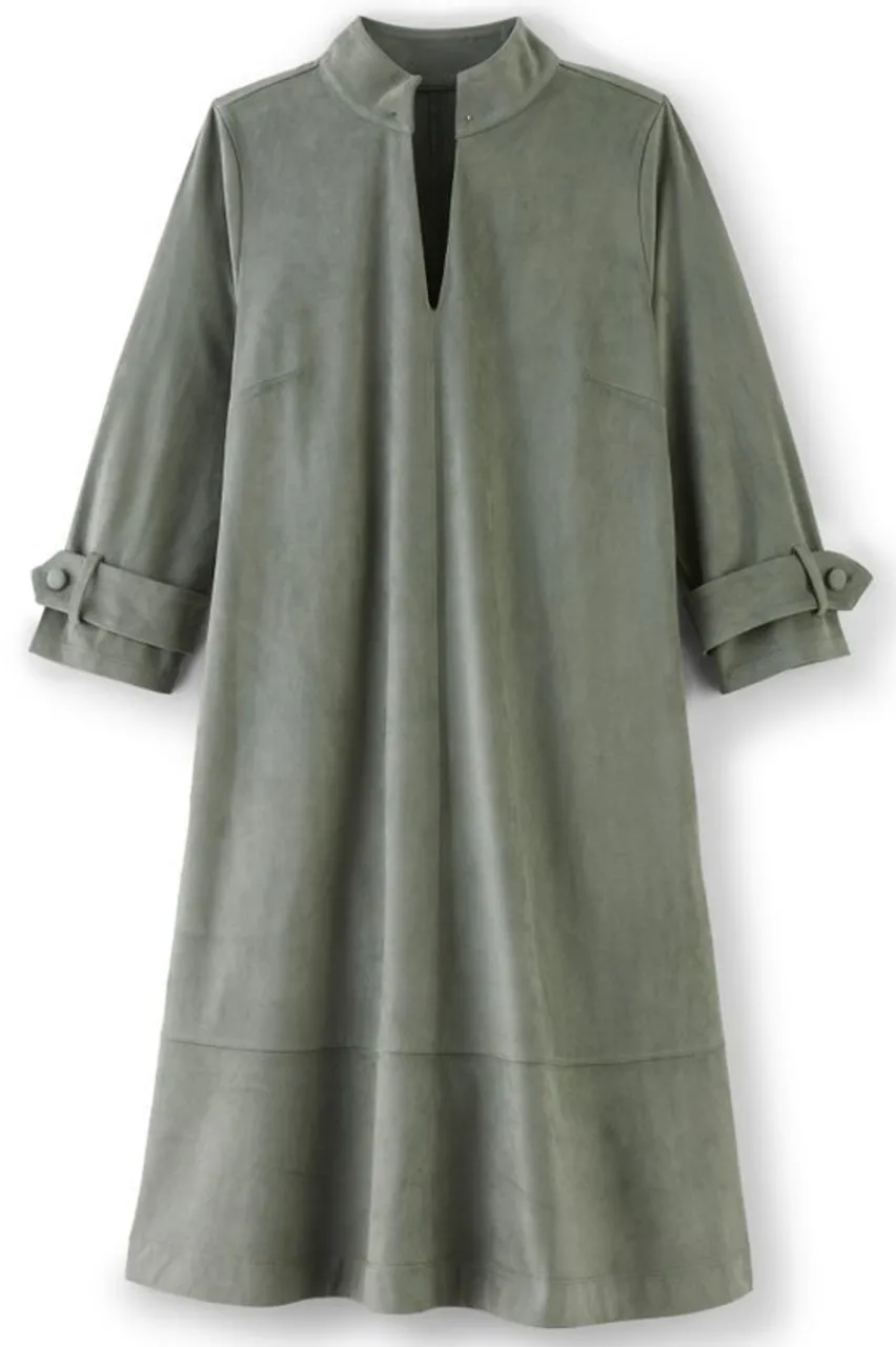 Soft Surroundings Rani Faux Suede Dress- Dresses