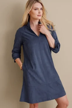Soft Surroundings Rani Faux Suede Dress- Dresses