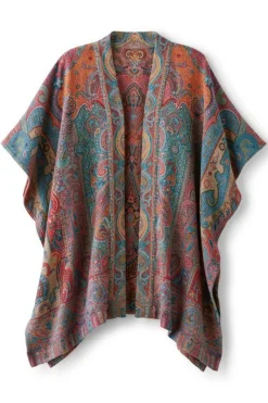 Soft Surroundings Rhea Woven Kimono Wrap- Scarves & Wraps