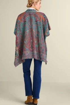 Soft Surroundings Rhea Woven Kimono Wrap- Scarves & Wraps