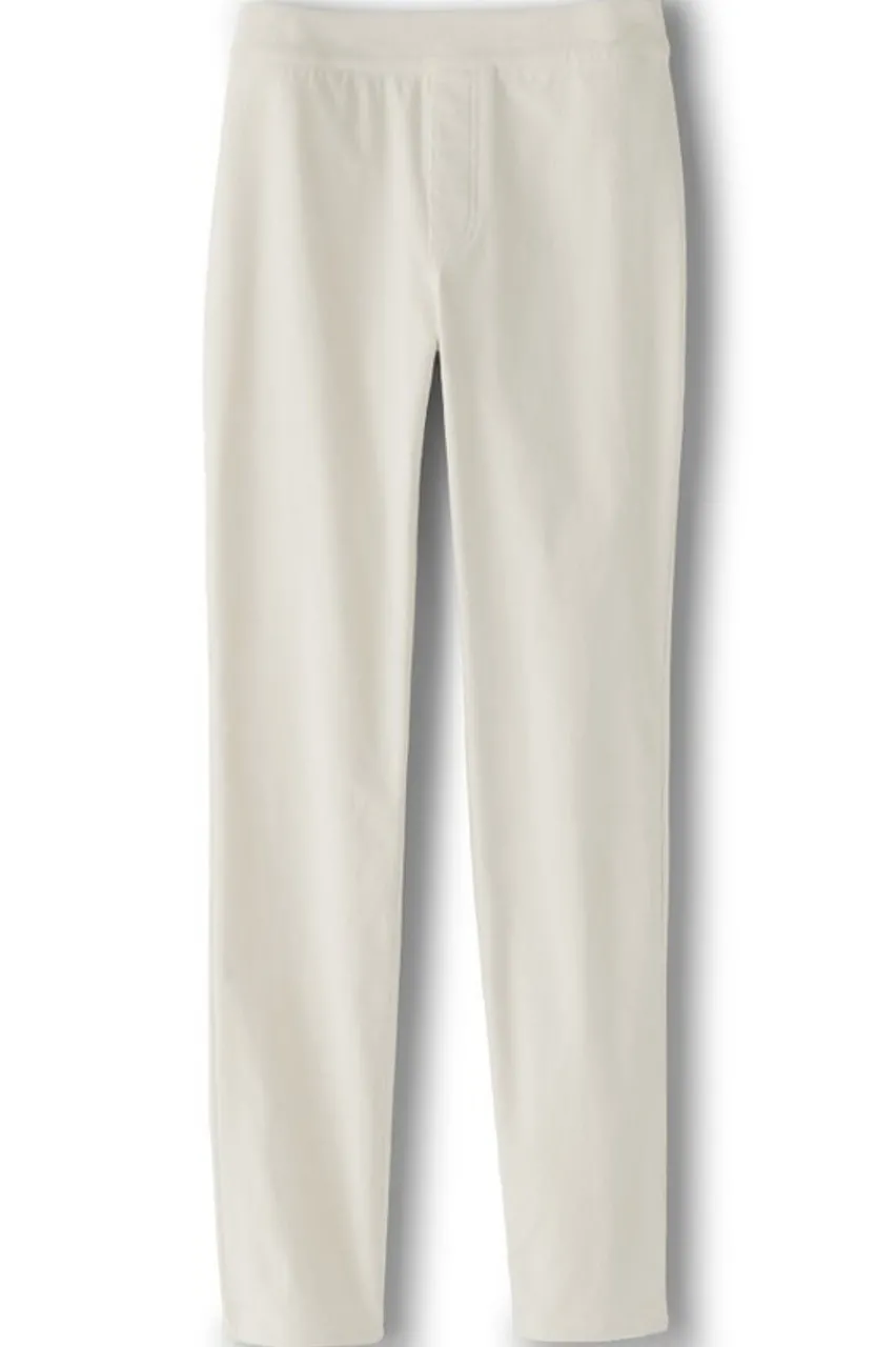 Soft Surroundings Rockland Corduroy Slim Leg Pull On Pants- Pants