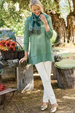 Soft Surroundings Rockland Corduroy Slim Leg Pull On Pants- Pants