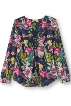 Soft Surroundings Samantha Georgette Top- Tops