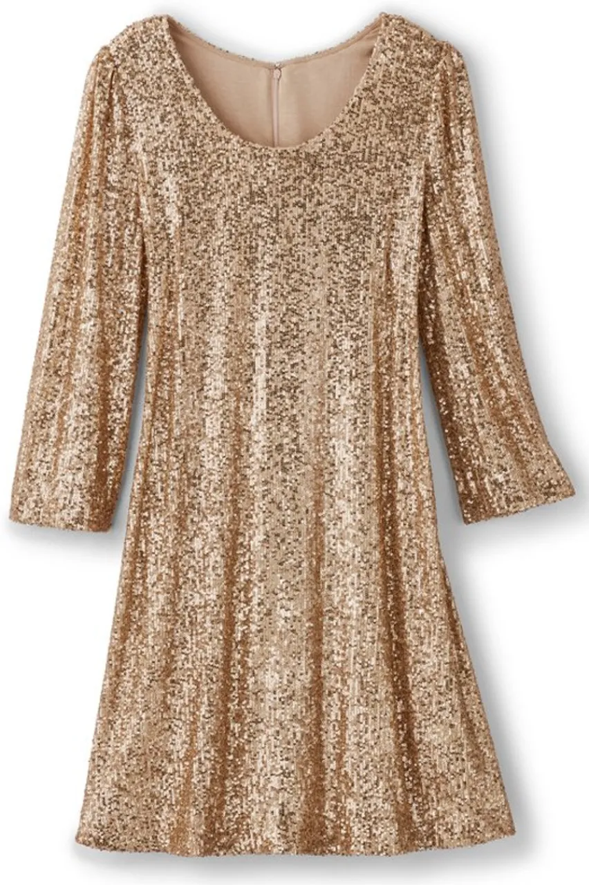 Soft Surroundings Sancerre Sequin Dress- Dresses