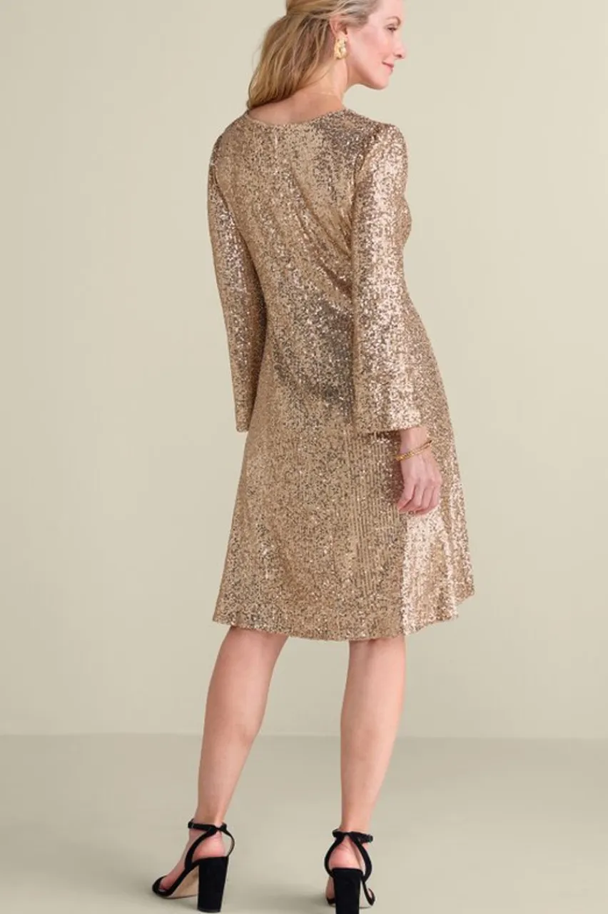 Soft Surroundings Sancerre Sequin Dress- Dresses
