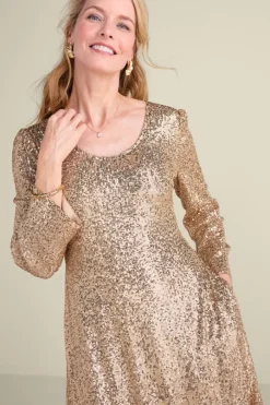 Soft Surroundings Sancerre Sequin Dress- Dresses