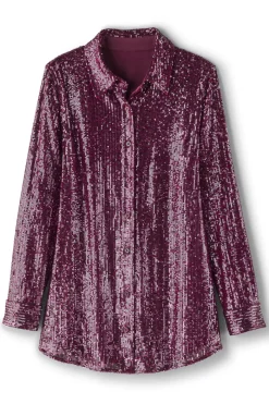Soft Surroundings Sancerre Sequin Shirt- Tops