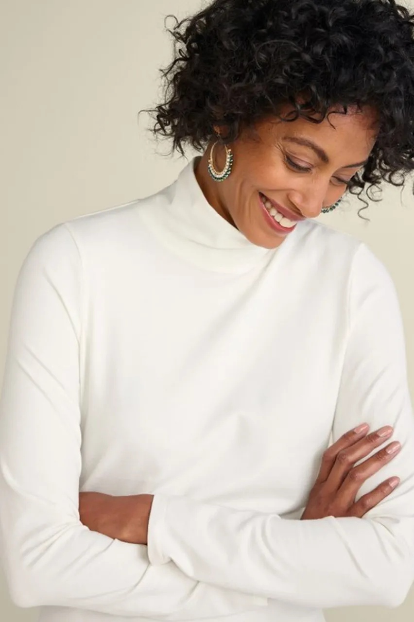 Soft Surroundings Sandie Knit Turtleneck- Tops