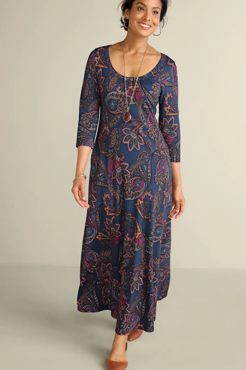 Soft Surroundings Santiago 3/4 Sleeve Dress- Dresses