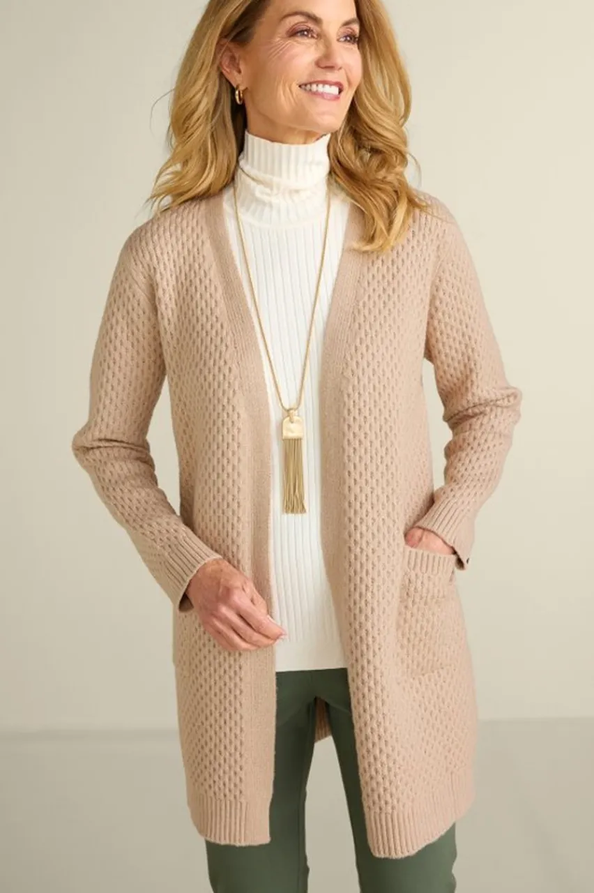 Soft Surroundings Scarlett Long Cardigan- Tops|Sweaters & Cardigans