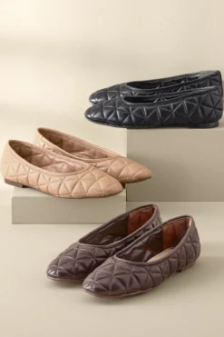 Soft Surroundings Schutz Arissa Quilted Ballet Flat- Shoes