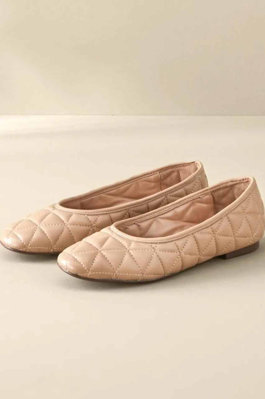Soft Surroundings Schutz Arissa Quilted Ballet Flat- Shoes