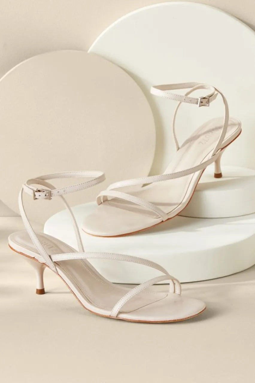 Soft Surroundings Schutz Helene Kitten Heel Sandal- Shoes