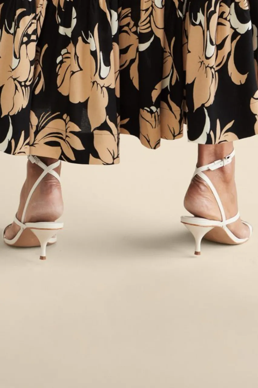 Soft Surroundings Schutz Helene Kitten Heel Sandal- Shoes