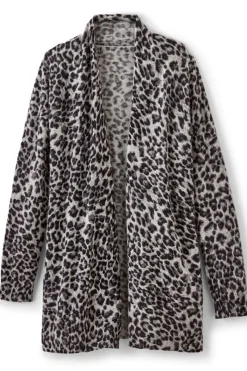 Soft Surroundings Sibyl Cashmere Printed Cardigan- Tops|Sweaters & Cardigans