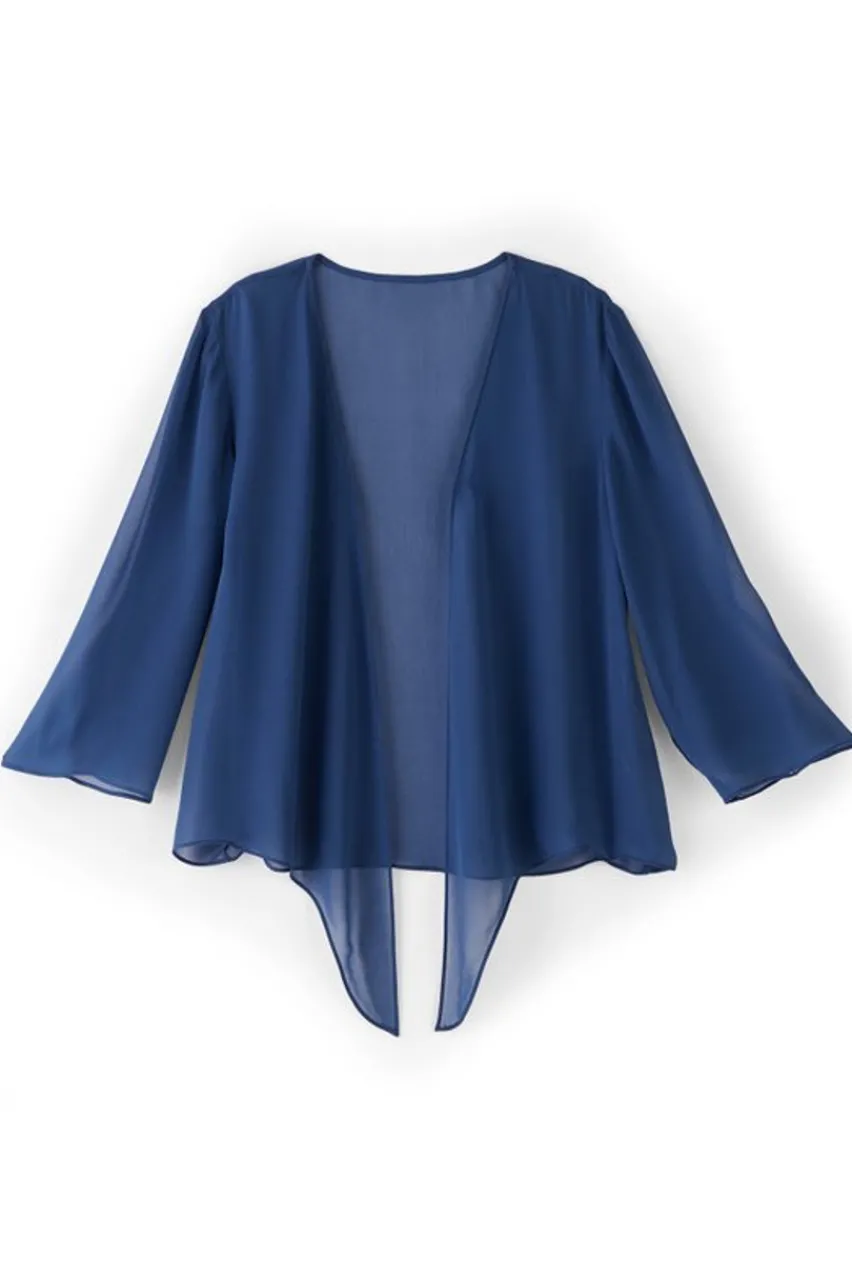 Soft Surroundings Silk Undercover Topper- Toppers|Jackets & Coats