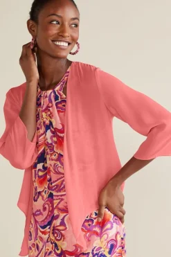 Soft Surroundings Silk Undercover Topper- Toppers|Jackets & Coats