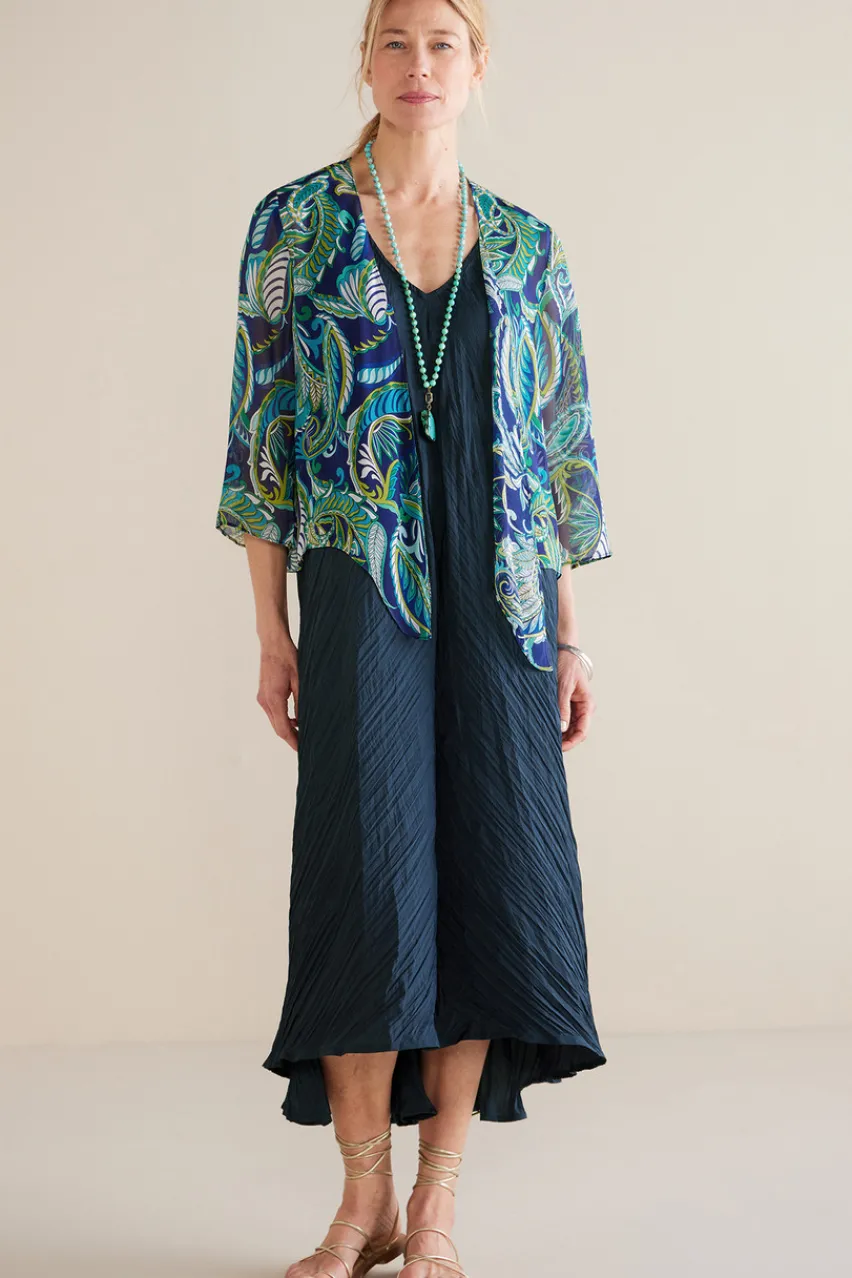 Soft Surroundings Silk Undercover Topper- Toppers|Jackets & Coats