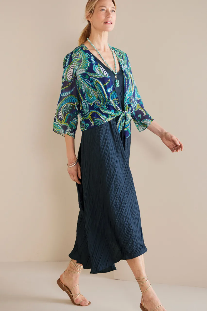 Soft Surroundings Silk Undercover Topper- Toppers|Jackets & Coats