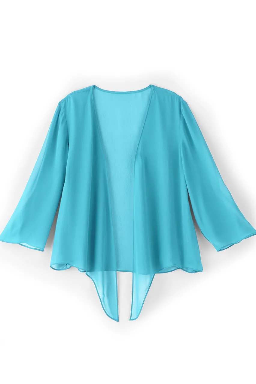 Soft Surroundings Silk Undercover Topper- Toppers|Jackets & Coats