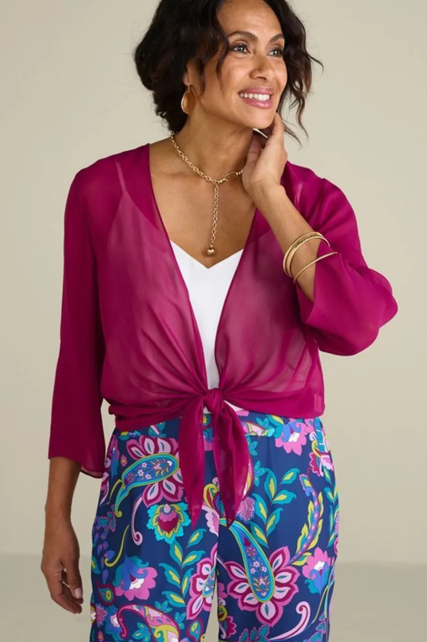 Soft Surroundings Silk Undercover Topper- Toppers|Jackets & Coats