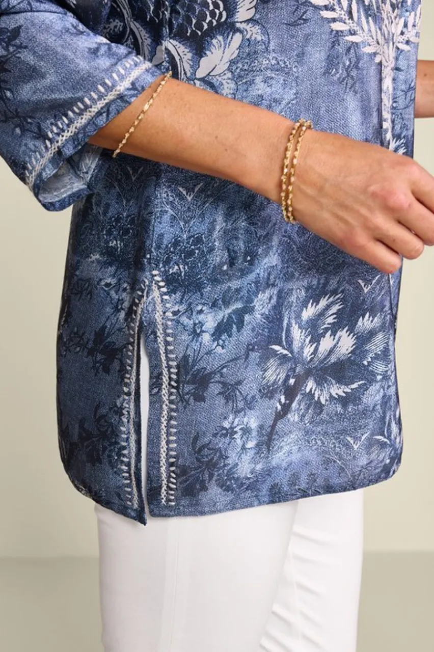 Soft Surroundings Silvia Embroidered Tunic- Tops|Tunics & Leggings