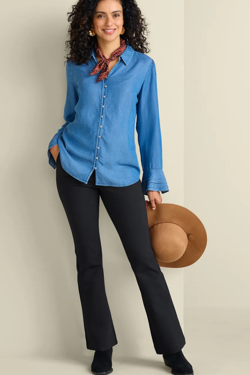 Soft Surroundings Soft Essential Ponte Bootcut Pants- Pants