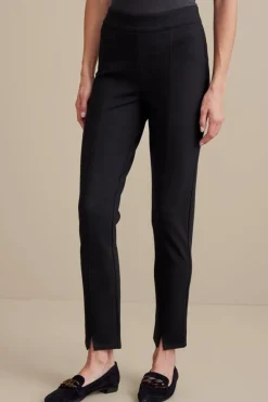 Soft Surroundings Soft Essential Ponte Slim Ankle Pants- Pants