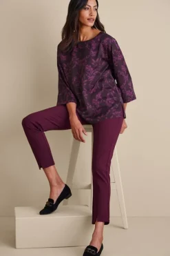 Soft Surroundings Soft Essential Ponte Slim Ankle Pants- Pants