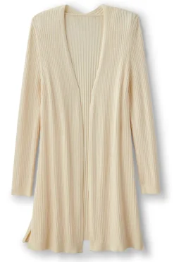 Soft Surroundings Soft Essential Ribbed Long Cardi- Tops|Sweaters & Cardigans