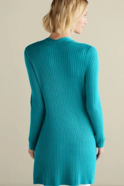 Soft Surroundings Soft Essential Ribbed Long Cardi- Tops|Sweaters & Cardigans