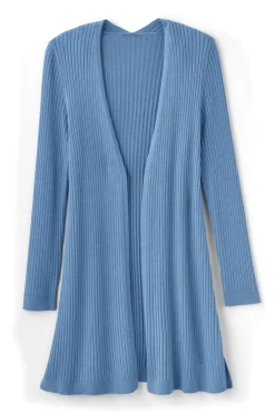 Soft Surroundings Soft Essential Ribbed Long Cardi- Tops|Sweaters & Cardigans