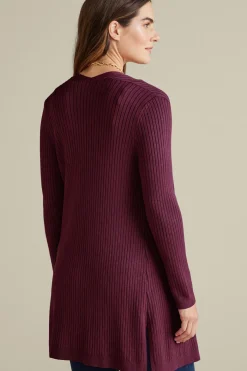 Soft Surroundings Soft Essential Ribbed Long Cardi- Tops|Sweaters & Cardigans