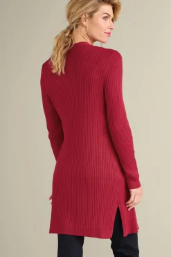Soft Surroundings Soft Essential Ribbed Long Cardi- Tops|Sweaters & Cardigans